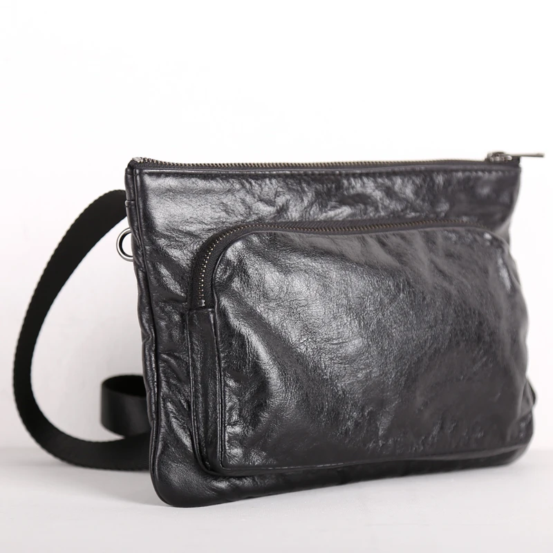 Koop Alisara Mannelijke Kleine Messenger Bag Eerste Laag Koe Lederen Hoge Kwaliteit Jeugd Schooltas Casual Crossbody Pack Organizer Handtas