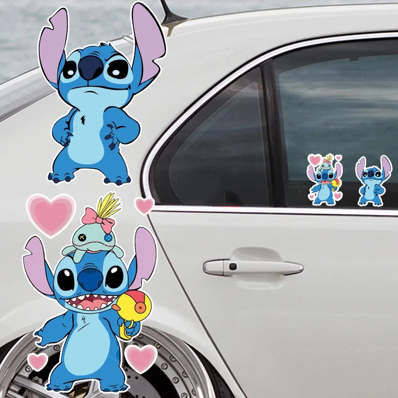 

13cm 20cm Disney Bubble Machine Stitch Car Stickers Cartoon Styling Waterproof Auto Window Decals Vinyl Windshield Decoration