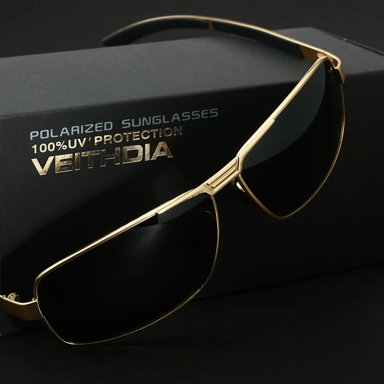 Бренд VEITHDIA мужские солнцезащитные очки поляризационные oculos de sol masculino аксессуары
