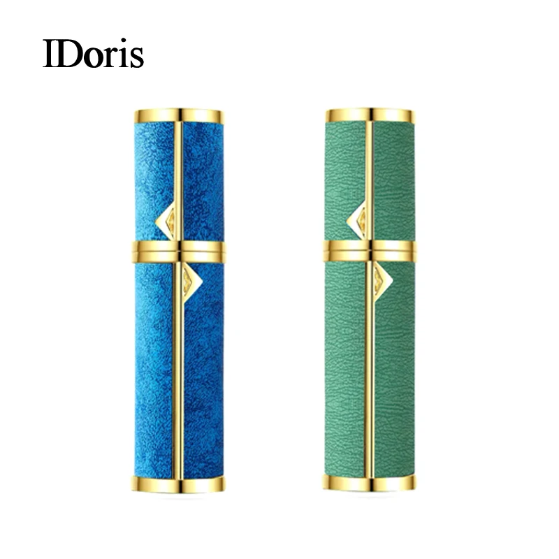 

Дозатор духов IDoris, портативный флакон с распылителем, пустые маленькие алюминиевые флаконы, высококачественный диспенсер для образцов, 5 мл, 2 шт.
