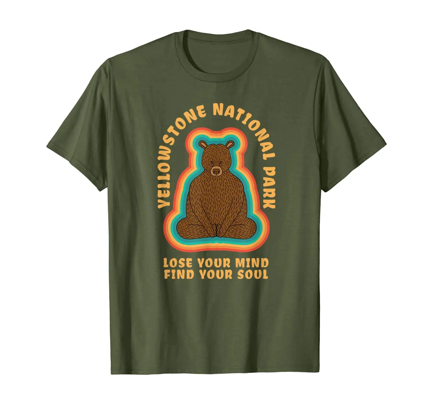 

Yellowstone Bear Meditation Lover Beautiful Cute Funny Gift T-Shirt