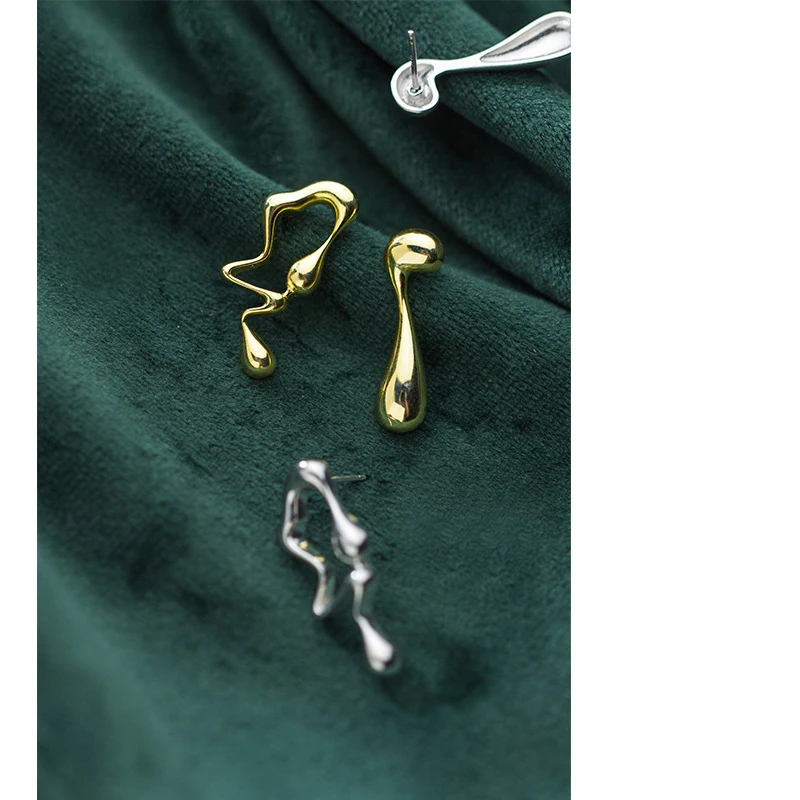 

La Monada Irregular Women Earrings Stud 925 Sterling Silver Earring Minimalist Korean Stud Earrings For Women Silver 925