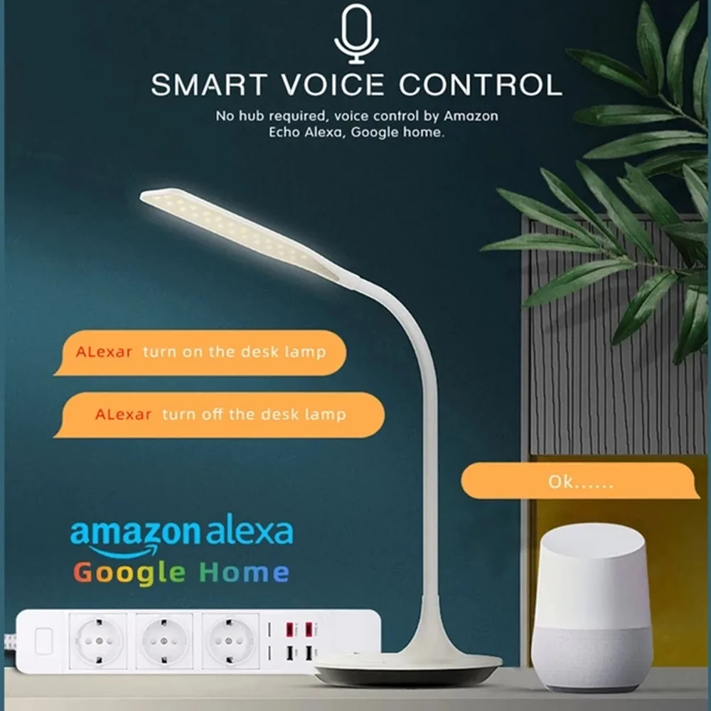 Вай-Фай 3 EU Умная полоска сетевых розеток с 2 USB Type-c 3.0A Быстрая зарядка Голосовое управление для Alexa Google Assistant.