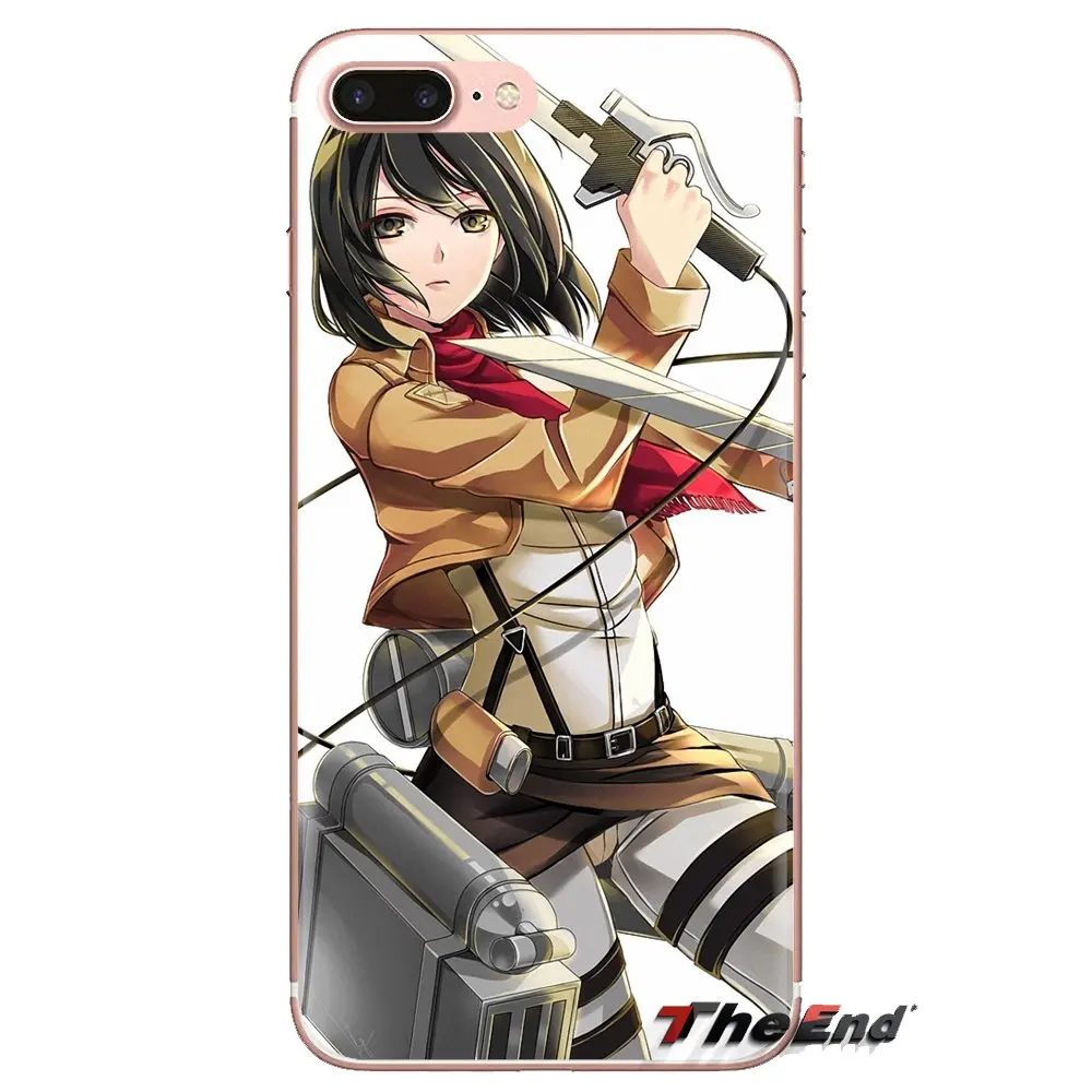 anime Attack on Titan Mikasa For Xiaomi Mi3 Samsung A10 A30 A40 A50 A60 A70 Galaxy S2 Note 2 Grand Core Prime Silicone Skin Case |