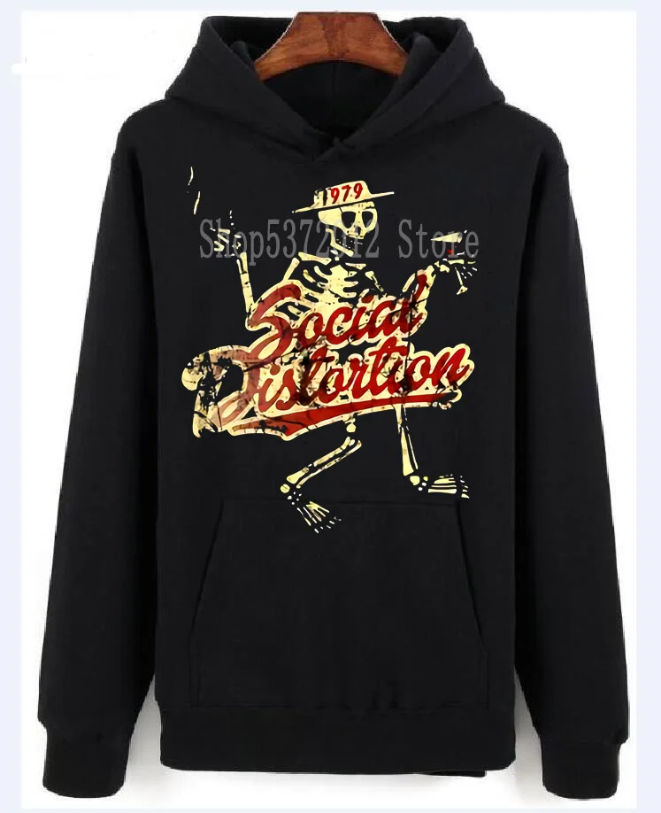Social Distortion Винтаж 1979-новое и официальное! Модные повседневные толстовки высокого