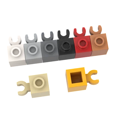 

Speial Brick 1x1 with Vertical Clip (Open 'O' Clip, Hollow Stud)60475/30241 MOC Building Block Small Particle 90pcs/LOT