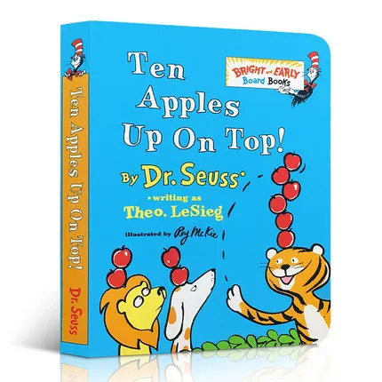 

Dr. Seuss Ten Apples Up on Top! Original English board book Popular Colouring Baby Books Story Activity Book for Kids