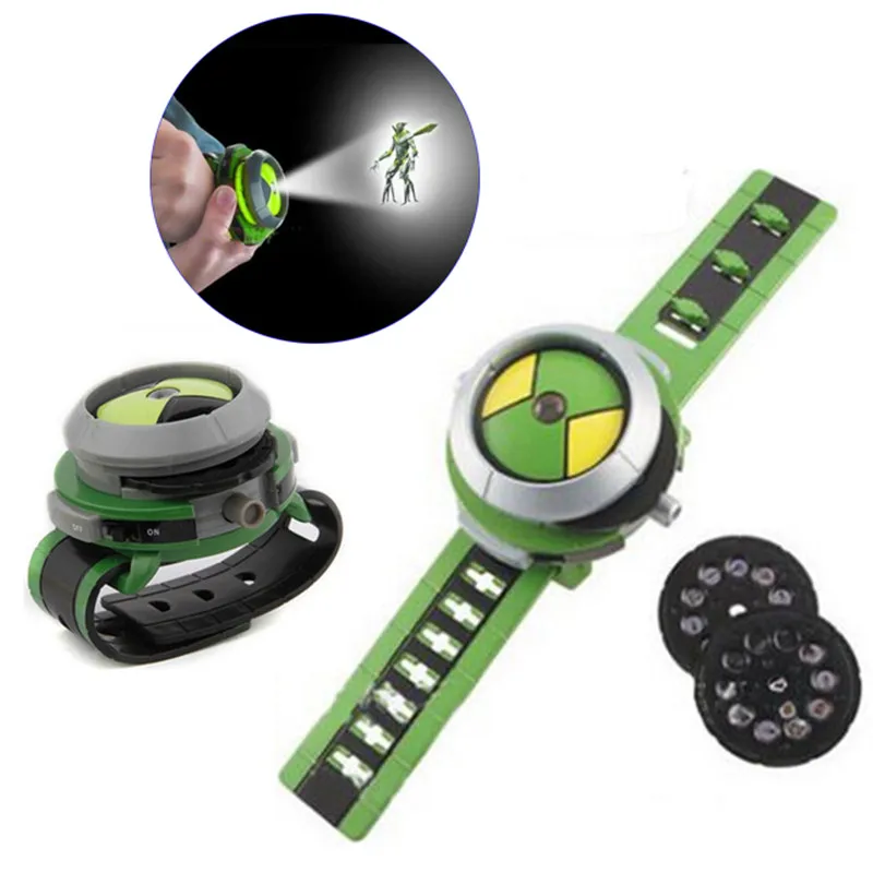 Горячая Распродажа часы Omnitrix Ben 10 с 30 узорами Детские проекционные японские