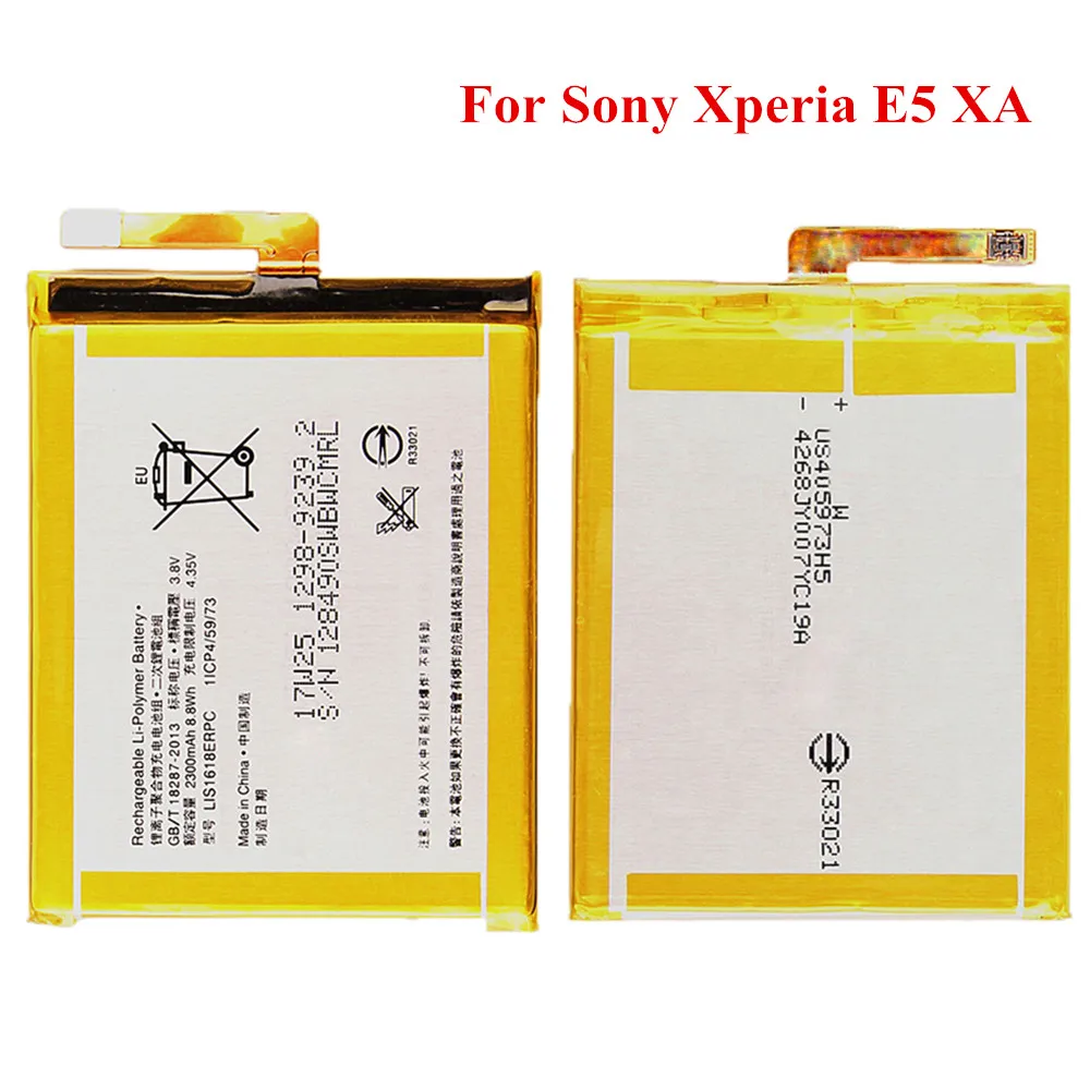 

Original LIS1618ERPC Battery for SONY Xperia E5 XA F3113 F3112 F3116 F3115 F3311 F3313 2300mAh Replacement Phone Battery