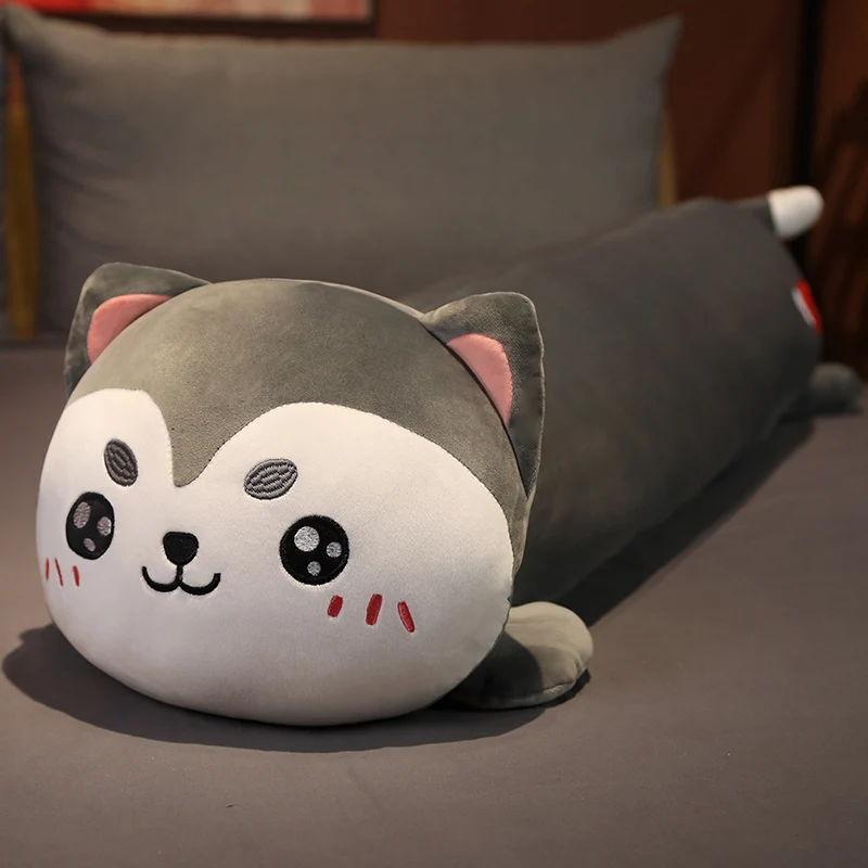 

Lovely Dinosaur Pillow Plush Toys Pig Cartoon Animal Husky Dog Rabbit Toy Stuffed Soft Sleeping Cushion for Girls Kids