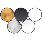 Круглый диск 5 в 1, 60 см, 80 см, портативный Круглый студийный отражатель со стальной рамой и сумкой для переноски