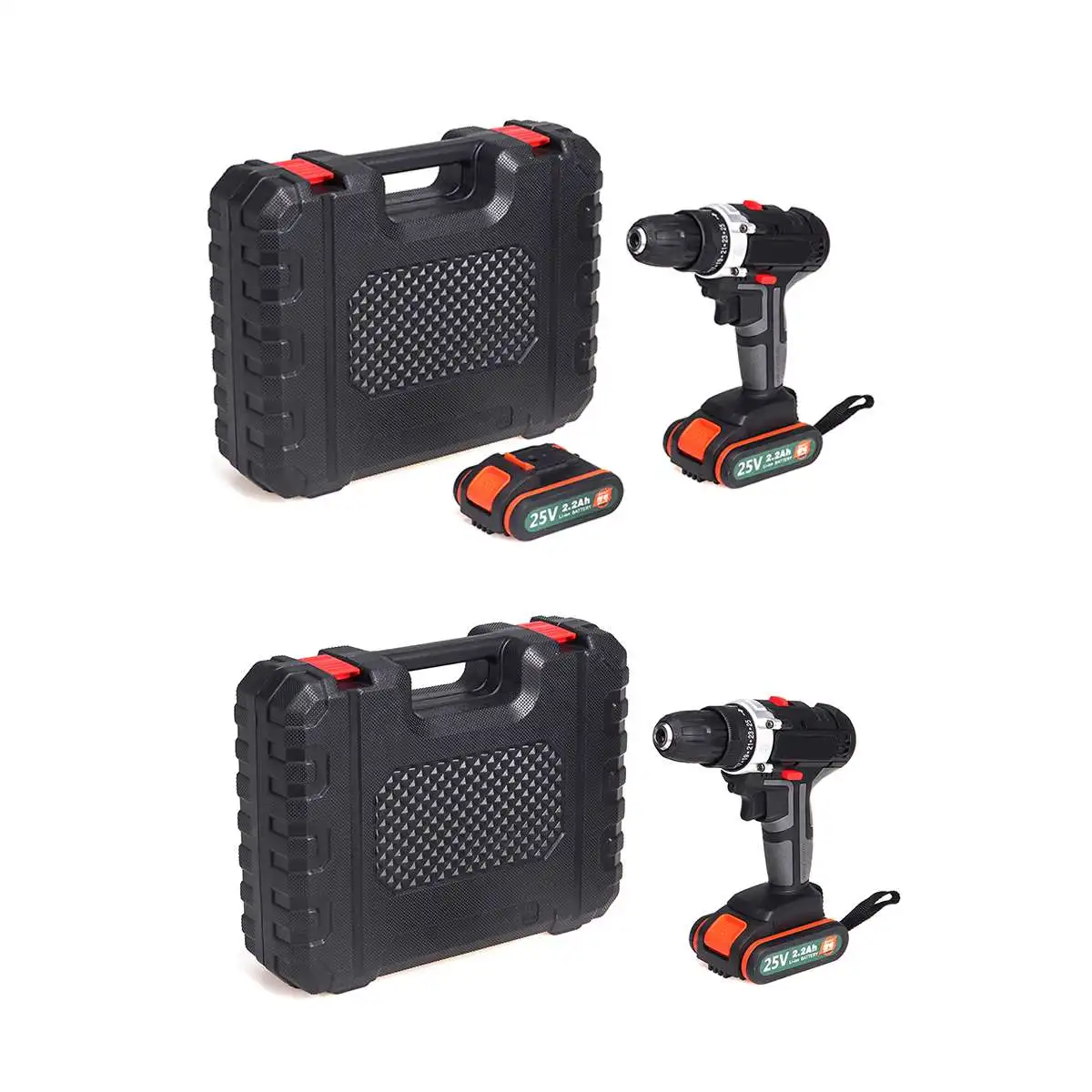 

25V Cordless Screwdriver Electric Screwdriver Cordless Drill Power Tools Handheld Drill Lithium Battery Charging Drill + Battery