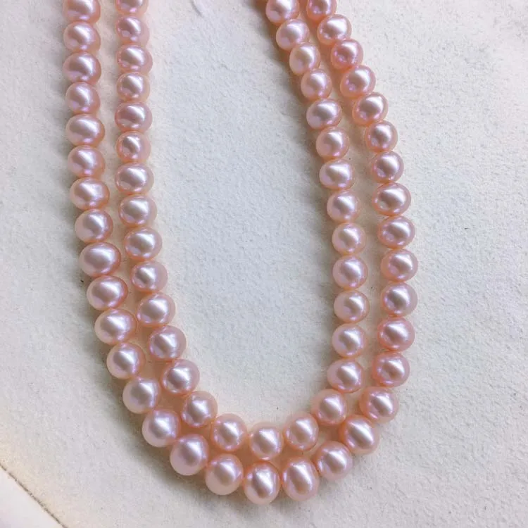 

Freshwater Pearl necklace Round shape with Size 6.5-7mm loose pearl strands