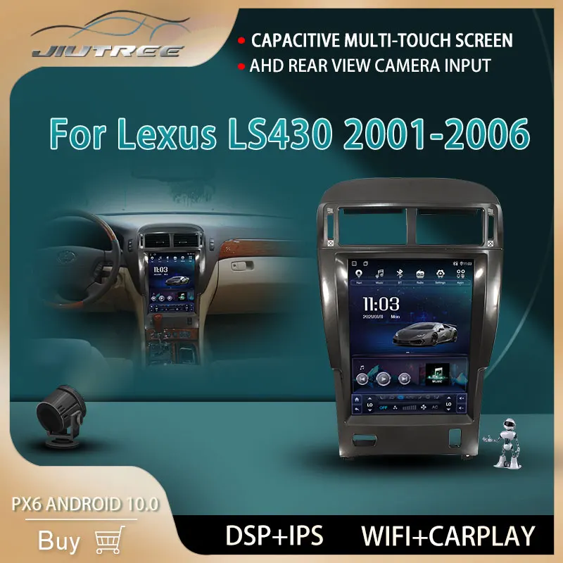 PX6 автомобильный dvd плеер Android GPS навигации для Lexus LS430 2001 2006 видеокамера BT