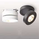 Ультратонкая 2-проводная направляющая осветительная арматура 7 Вт 5 Вт, складная направляющая Светодиодная лампа для поверхностного монтажа, 220 В, чернаябелая