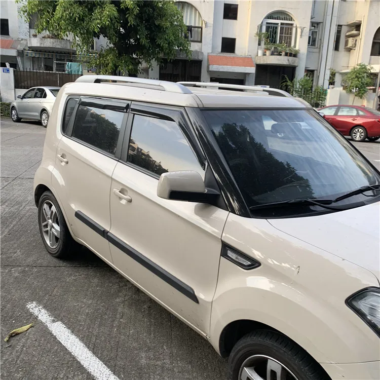 Пластиковый козырек на окно для kia soul дефлектор от солнца и дождя автомобильные