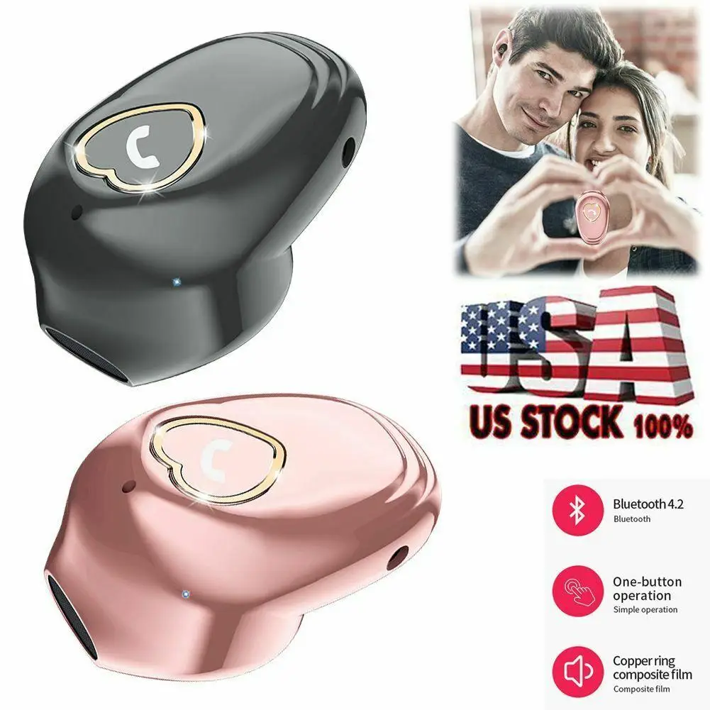 

Беспроводные наушники мини гарнитура наушники с микрофоном Шумоподавление для iPhone 11 XR XS Samsung Motorola E G X Z