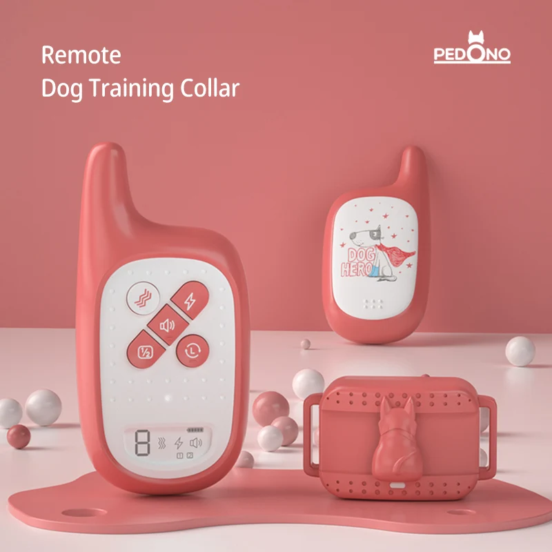 

Cute Dog Training Collar Pet anti-barking Device Rechargeable Dog Bark Control Collar Electronic shock collar training device