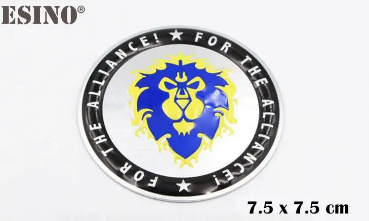 Style 2 Крутой модный автомобильный Стайлинг WOW World of Warcraft 3D металлический сплав алюминия 3D эмблема значок наклейка авто аксессуар - Название цвета: Style 2