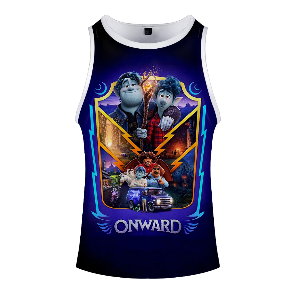 Найдите магию: Pixar топы для спортзала 3d принт мультфильм аниме мужской жилет без