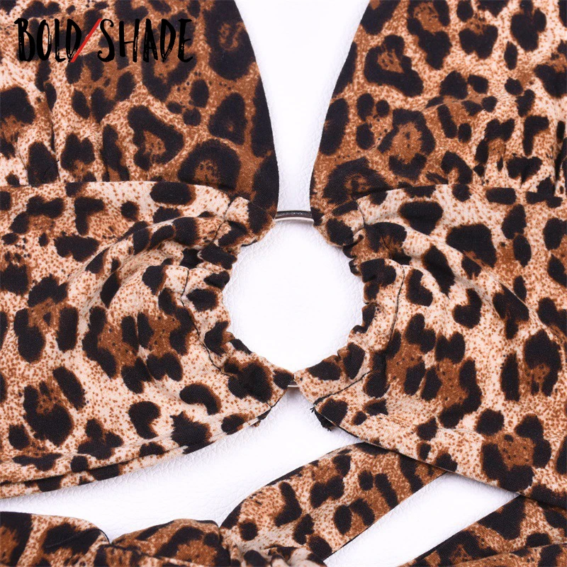 

Bold Shade Indie Vintage Style Fashion Leopard Print Bandage Sexy Backless Halter Tops Women Hollow Out y2k Fit Hot Tanks 2021