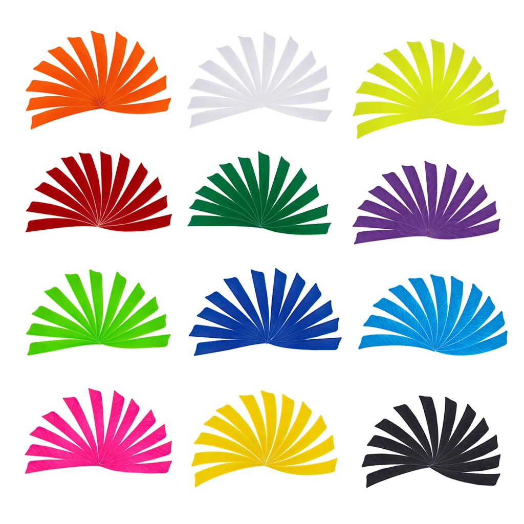 12 шт. лопатки для стрельбы из лука 4 дюйма перья стрелы флетчингс мужчин и женщин