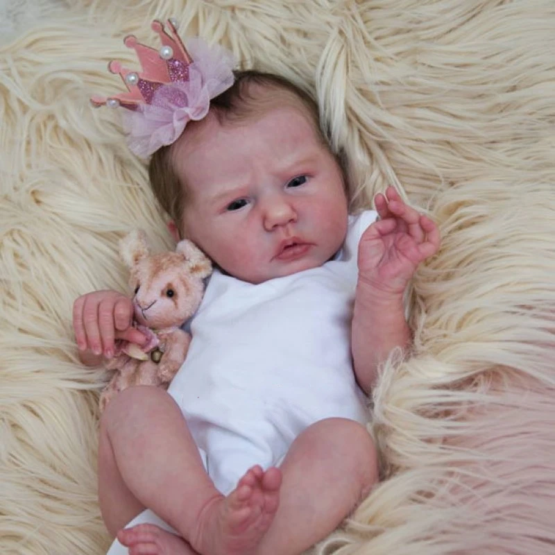 

Комплект куклы реборн ADFO, 19 дюймов, Реалистичная пустая виниловая Кукла Реборн, незавершенные куклы, подарки для девочек, LoL