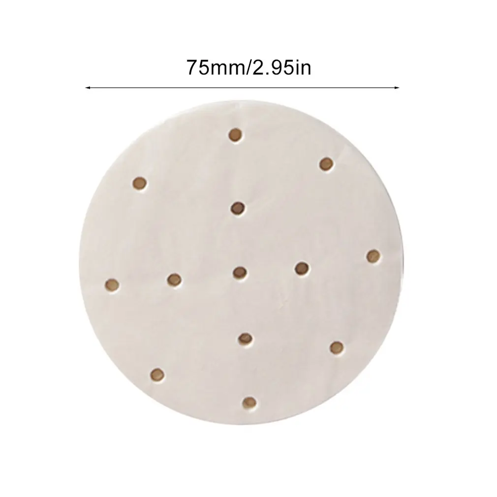 

100 Sheets Round Steamed Paper Baking Paper Barbecue Paper Oil Pizza Oven Steamed Bun Paper Steamer Paper