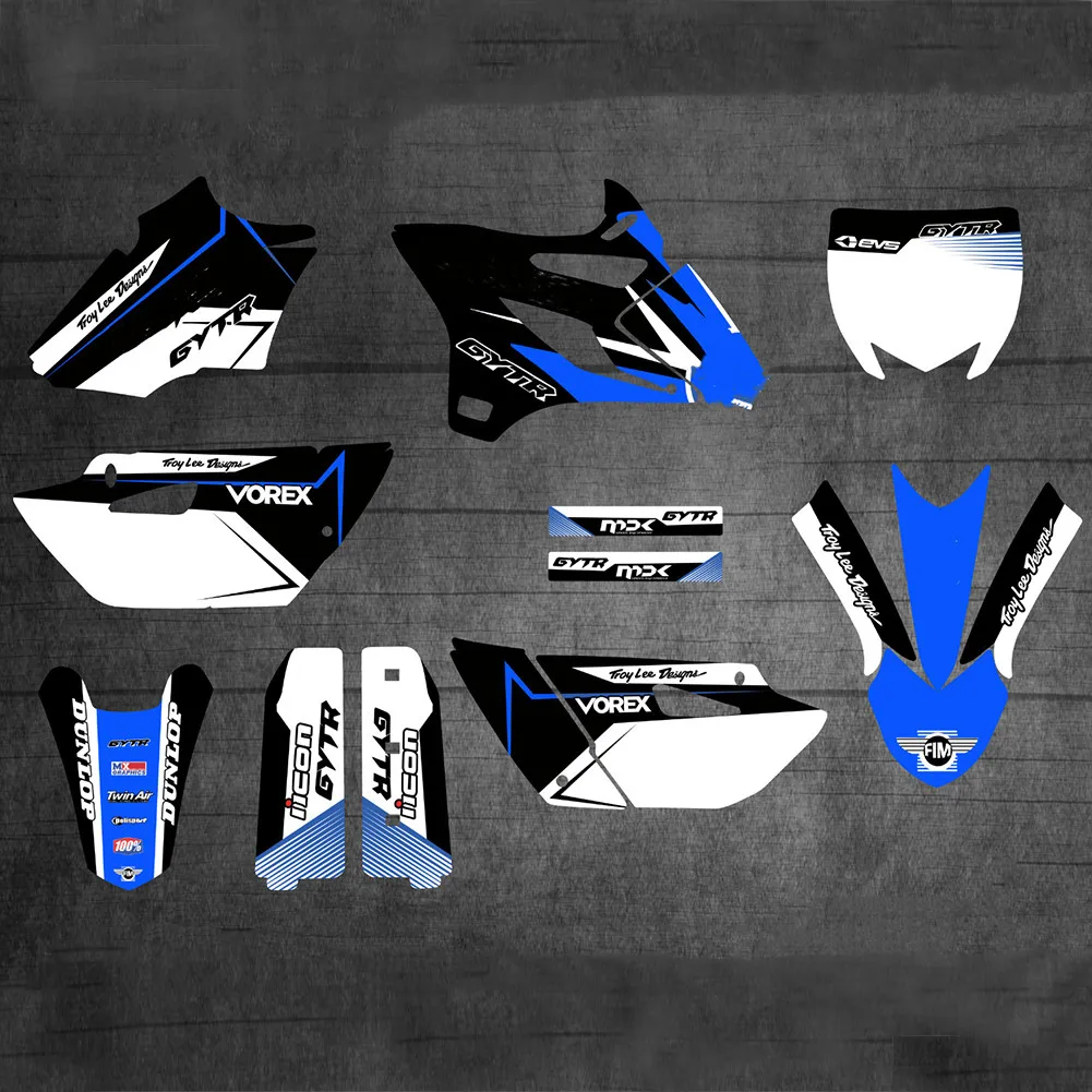 Motocross YZ 85 2021-2015 Team графические Фоновые наклейки наборы для Yamaha YZ85 2020 2021 2019 2018 2017 YZ-85