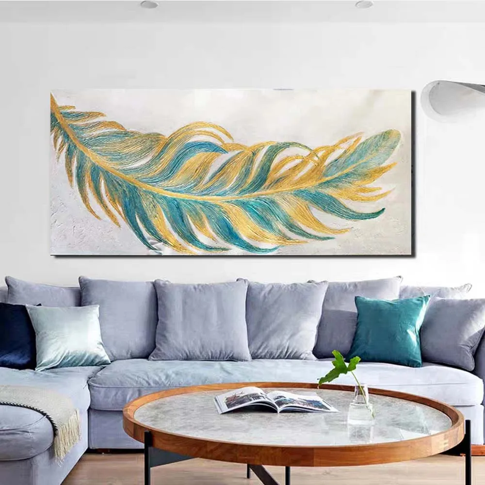 

Hand Painted Modern Decor Art Abstract Leather Canvas Oil Painting Wall Art Picture Living Room Home Decoration Drop Shipping
