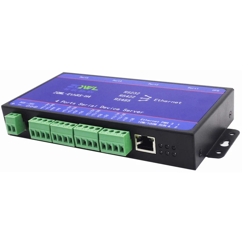 4 последовательных сервера/RS232/485 / 422 последовательный для сети Ethernet порт Modbus TCP RTU