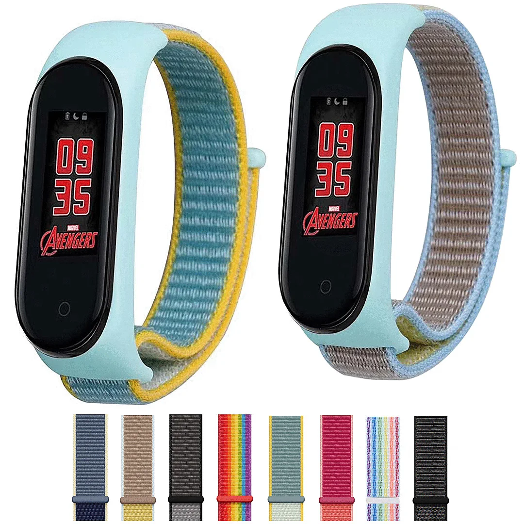 Ремешок нейлоновый из ТПУ Для Xiaomi Amazfit band 5 Mi 6 4 3