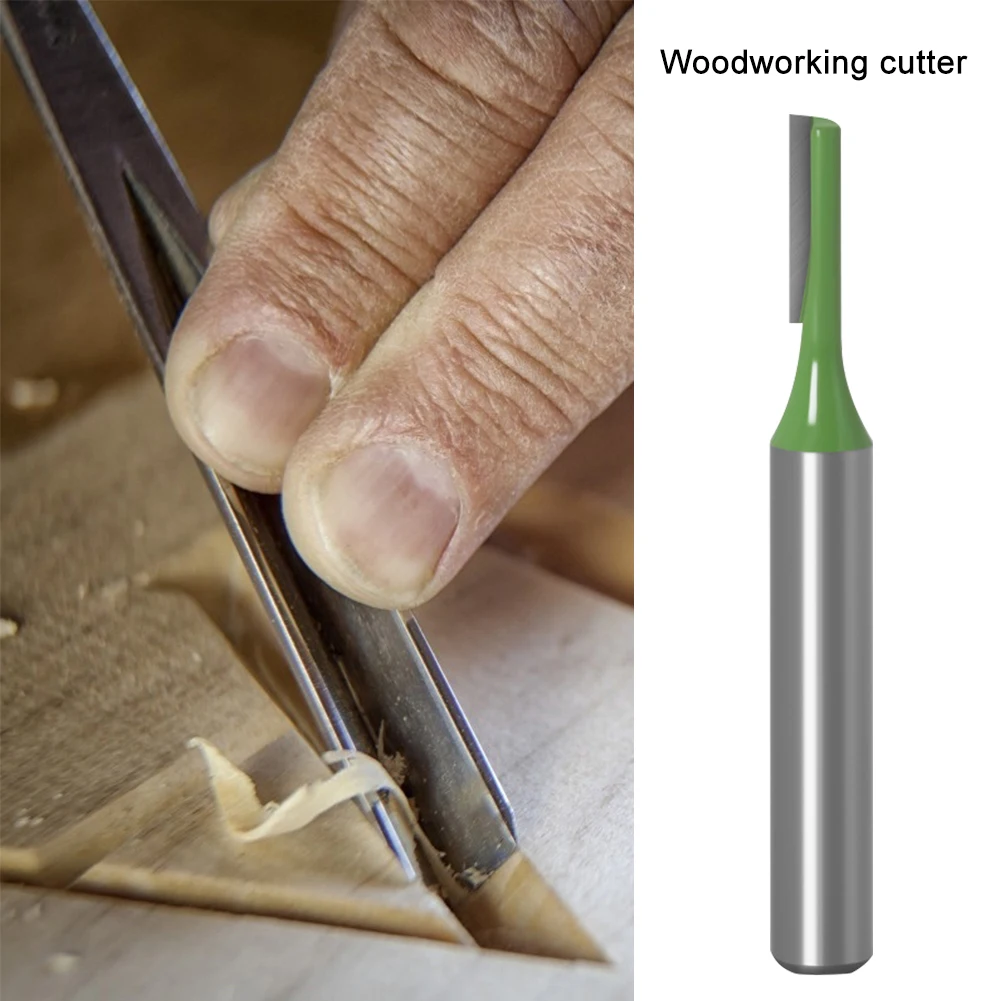 

4pcs 6mm Shank Single Double Flute Straight Router Bit Milling Woodwork Cutter for Wood Tungsten Carbide Router Woodwork Tool