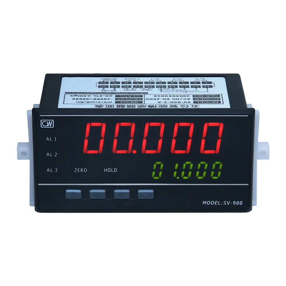 Taidacent 5 Digit Intelligent Pressure Gauge Digital Display Pressure Display Gauge Analog Quantity Display Gauge SV-900