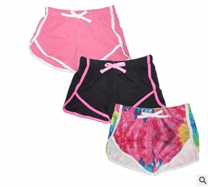 Детские штаны из 3 предметов для мальчиков и девочек эластичные короткие