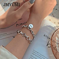 jmyumi 925 sterling silver punk chain bracelet for women new fashion simple vintage handmade party jewelry gifts wholesale