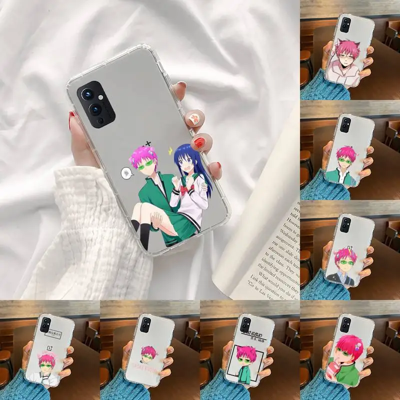 

Saiki Kusuo Phone Case Transparent For OnePlus 9 8 7 7t 8t Oppo find X3 X2 reno5 Vivo X60 X50 Pro MeiZu 17 16XS