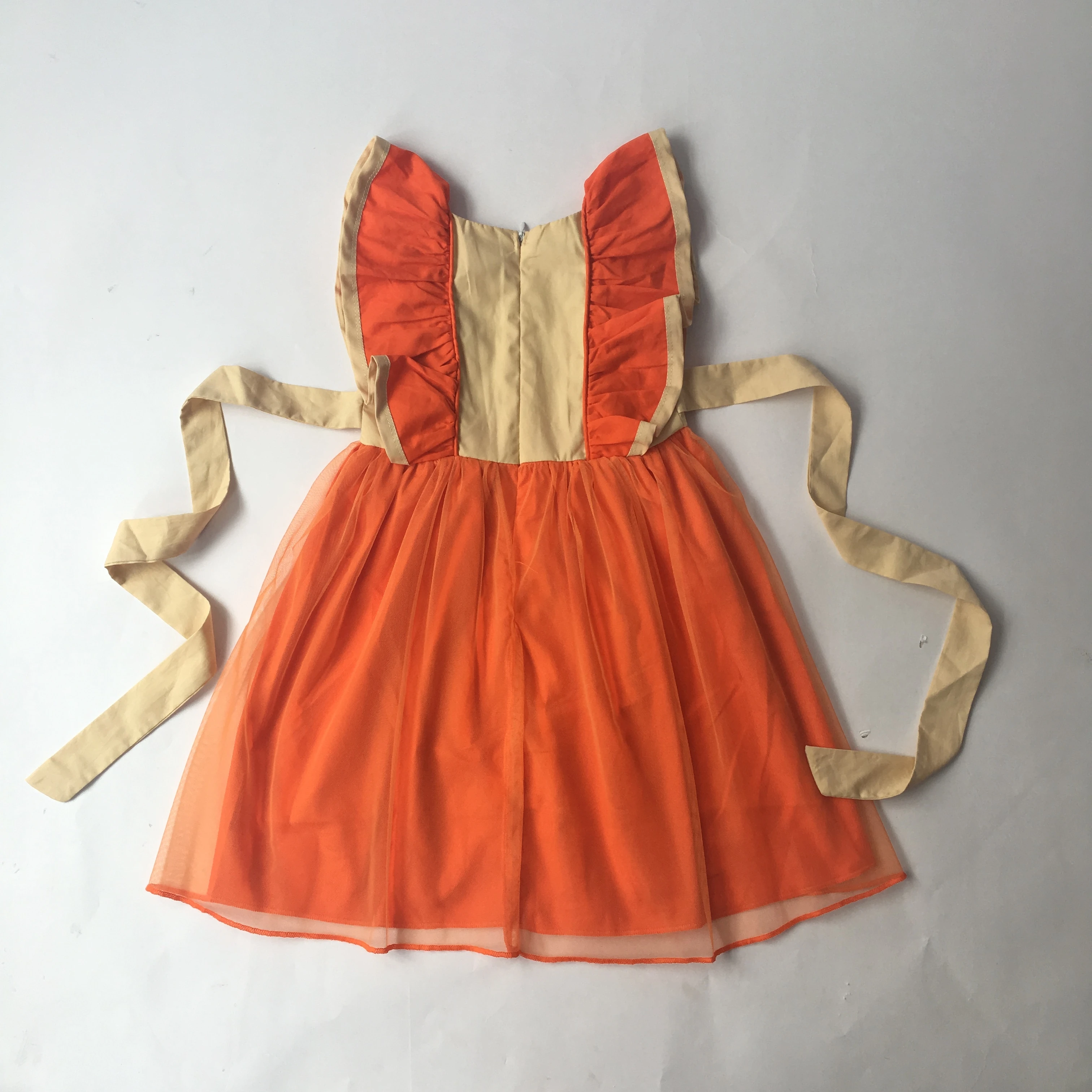

Puresun New Arrival Original Design Girls Dress Pumpkin Embroidery Pattern Girls Dresses For Halloween Holiday Boutique Clothing