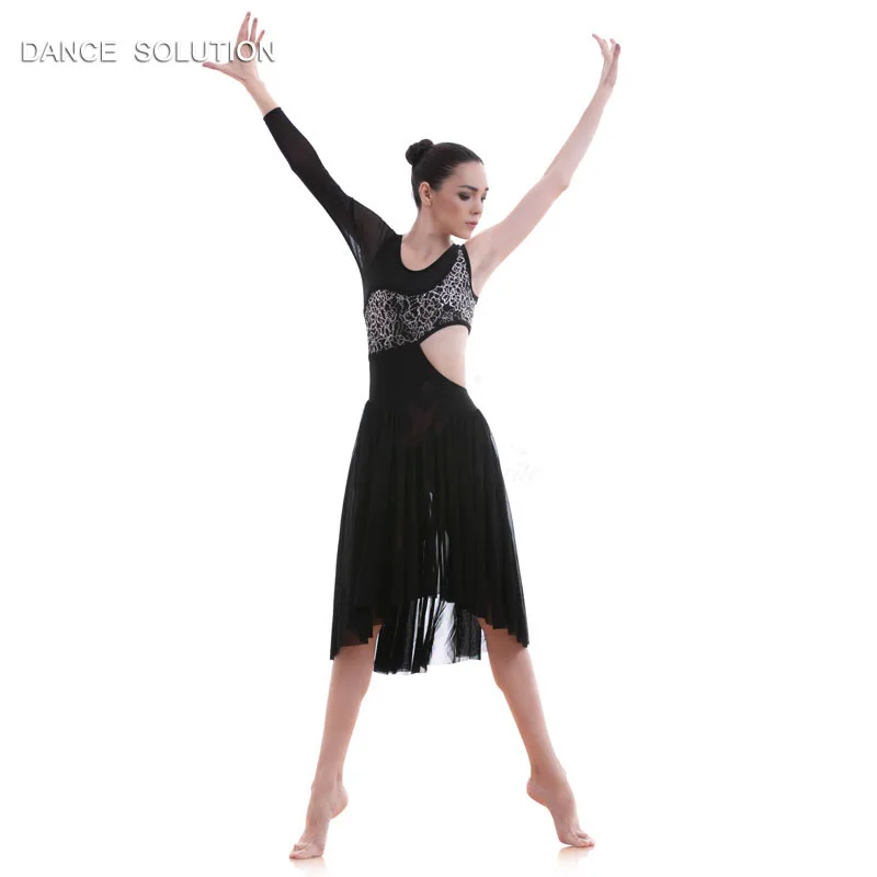 Танцевальные костюмы в стиле модерн и лирики танцевальное платье с Черными