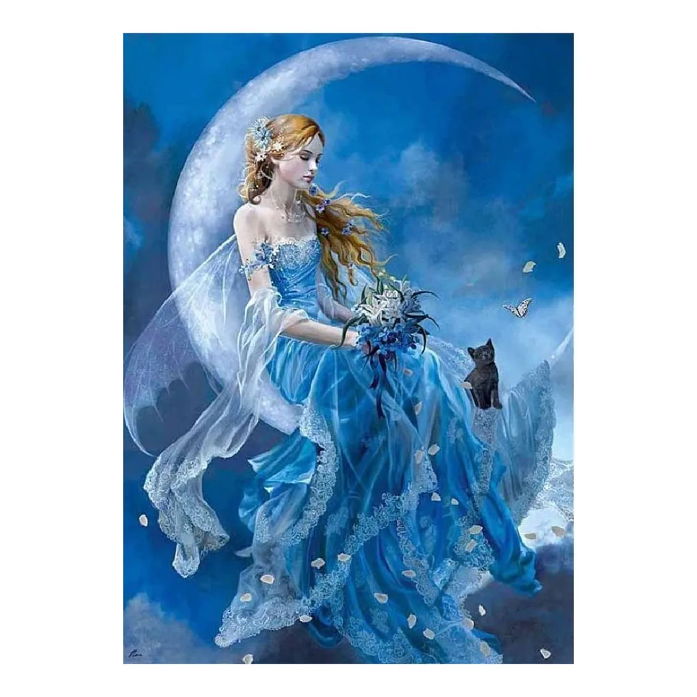 Cross Stitch Kits Stamped DIY 11CT Fairy Printed Eco-cotton Thread Embroidery Needlework Sets Home Wall Hanging Decor | Дом и сад