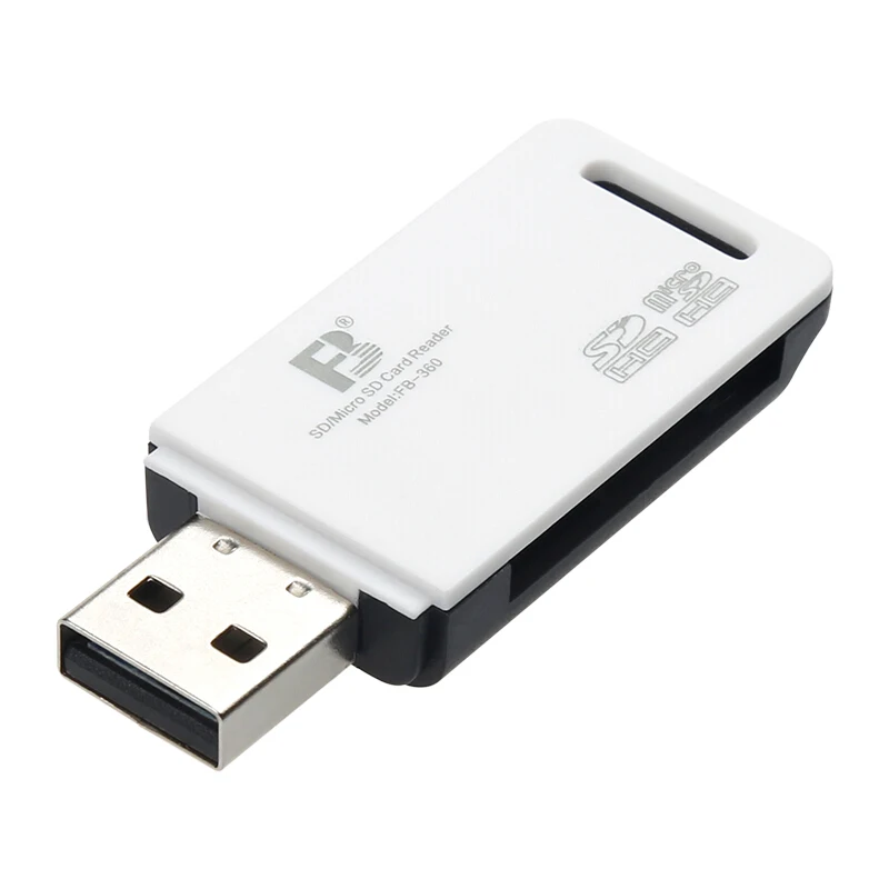 Считыватель карт FB360 usb 2 0 два в одном дешевый считыватель с двумя цветами |