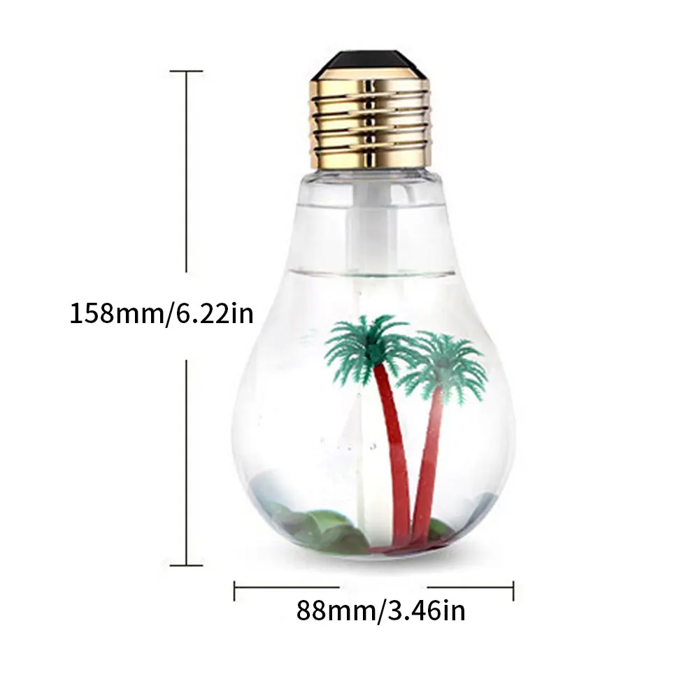 

Portable Air Humidifier Cool Mist Maker Purifier Essential Oil Diffuser Air Freash With LED Night Lamp For Home Car Fogger