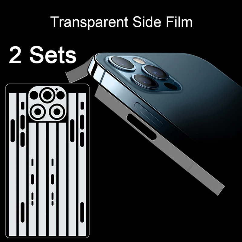 

For iPhone 13 Mobile Phone Side Film Transparent Hydrogel Film Rim Protective Films Rrame Stickers For iPhone 12 Pro Max 12Mini