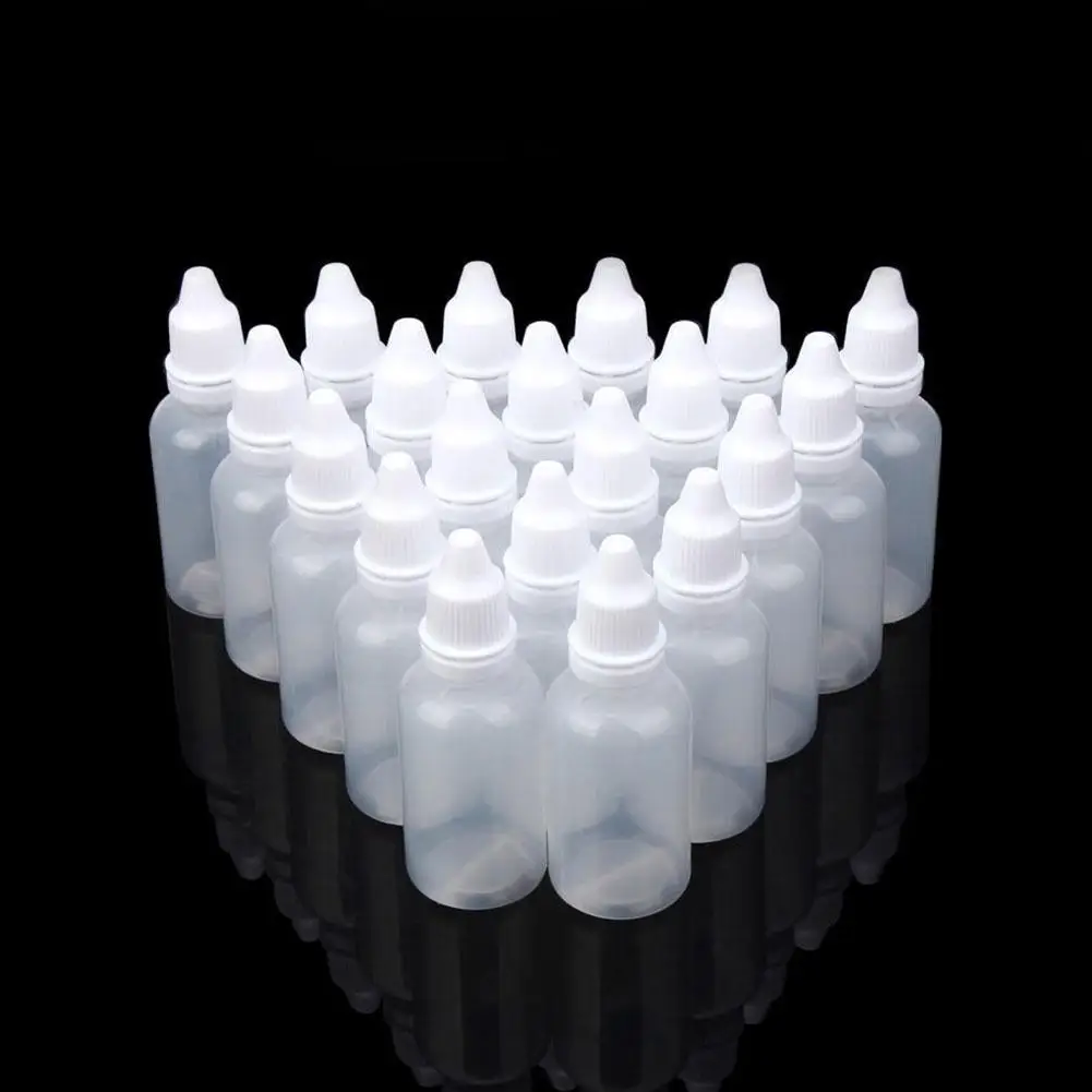

5 шт., пластиковые бутылочки-капельницы для жидкости, 3/5/10/15/20/30/50/100 мл