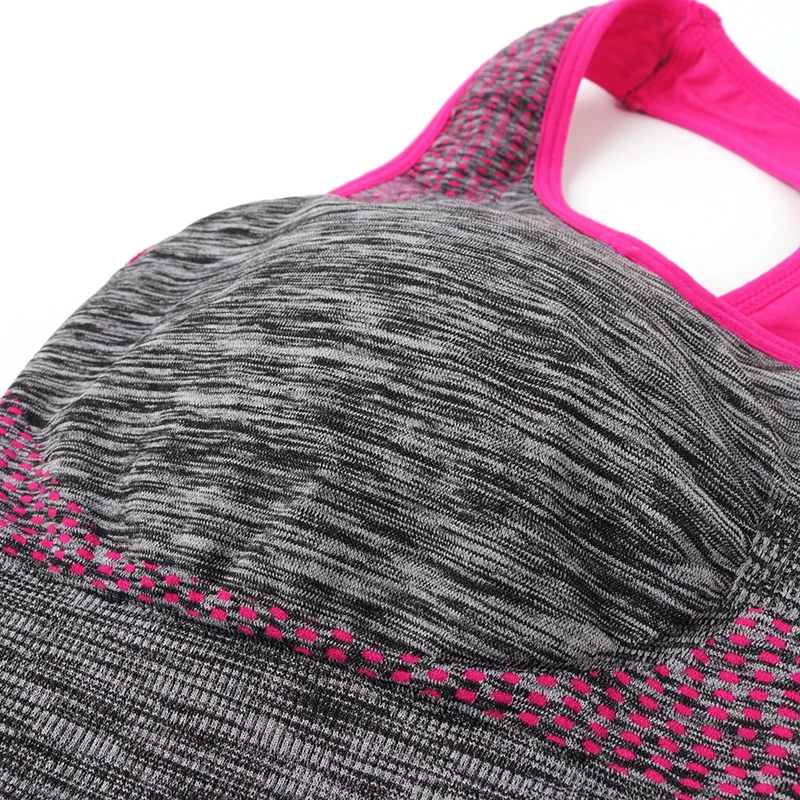 

Women Quick-Dry Fitness Bra Push Up Sports Gym Running Bra Seamless Workout Wirefree Padded Soft Breathable Underewear\