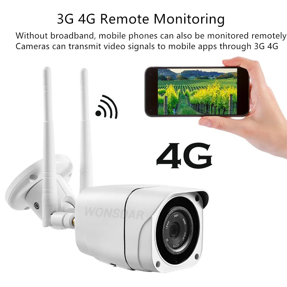 3g 4G sim-карта камера 1080P HD ик ночное видение наружная камера беспроводной CCTV безопасности P2P Onvif CamHi App View