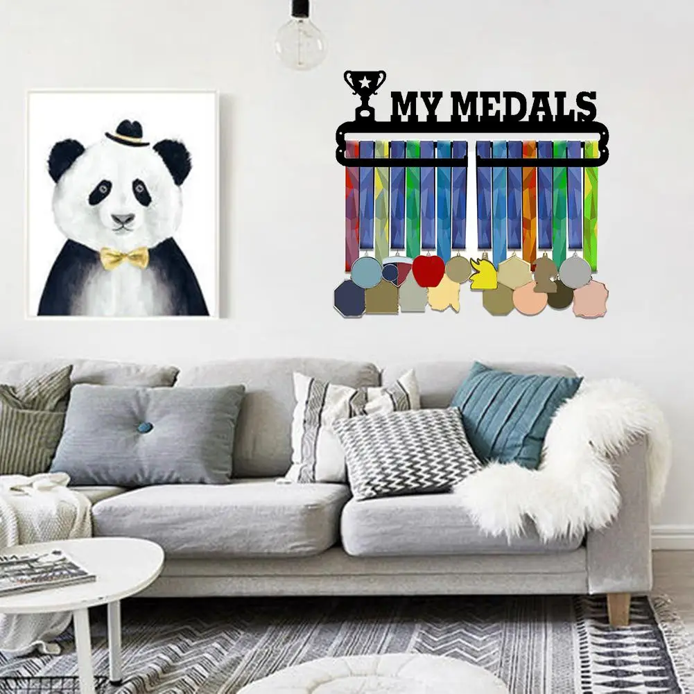 Стойка для хранения спортивных медалей настенное крепление металлическая