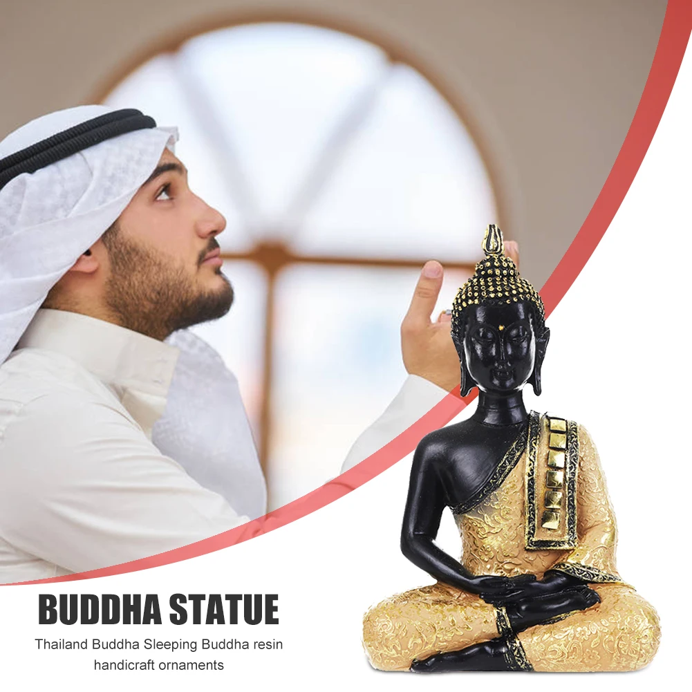 Статуя Будды Dhyana Mudra медитационная сидячая статуя из смолы настольное украшение