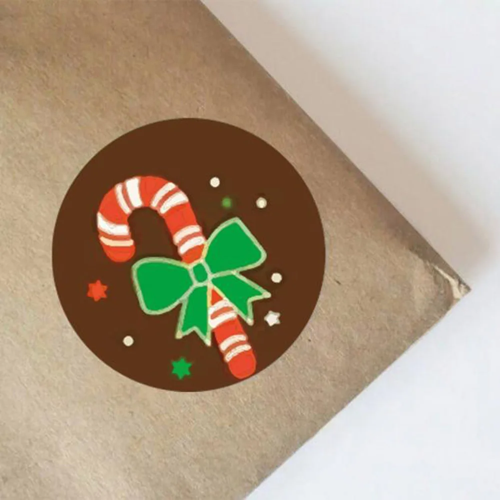 

500 Pcs/Roll Christmas Stickers Xmas Elements Sealed Sticker Xmas Gifts Box Packing Decorations Hot Selling