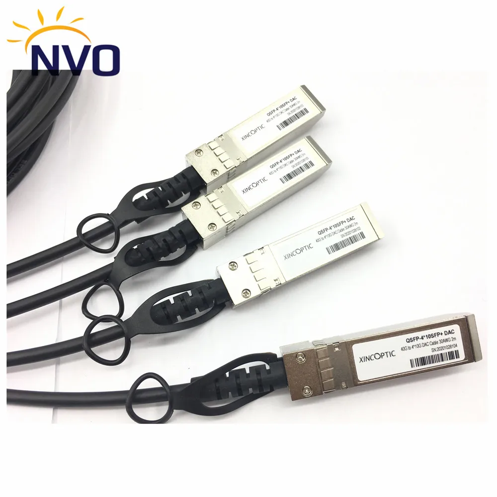 2pcs/Lot 40G QSFP+to 4*SFP+ 7M Passive DAC Direct Copper QSFP+ to 4*10G SFP+ 24AWG Attach Twinax Cable 7mete | Мобильные телефоны и
